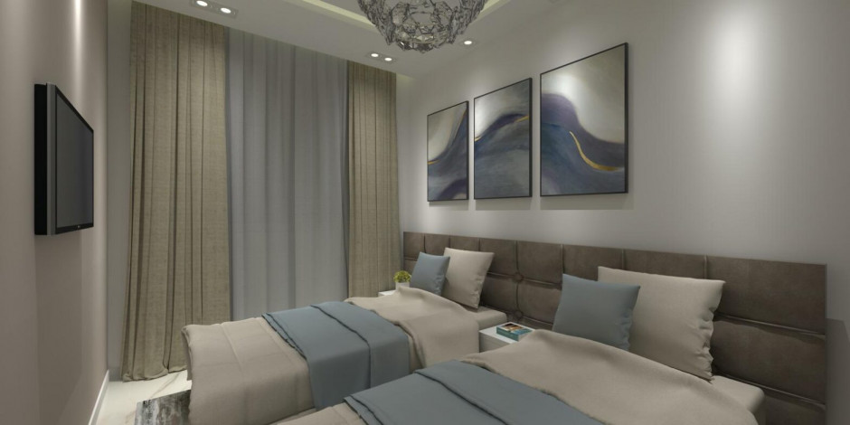 Двухкомнатная квартира в 350 метрах от Средиземного моря, 55 м2 - Ракурс 17