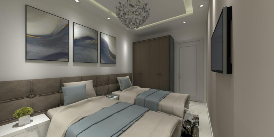 Двухкомнатная квартира в 350 метрах от Средиземного моря, 55 м2 - Ракурс 21