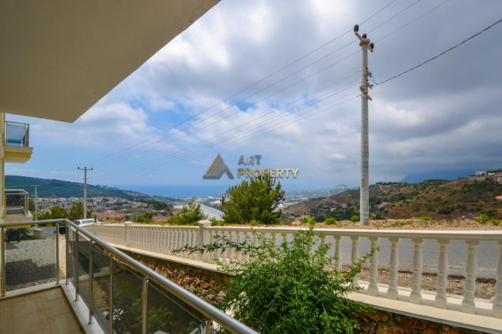 Квартира 2+1 с выходом на терассу и видом на море в районе Каргыджак, 95 м2 - Ракурс 3