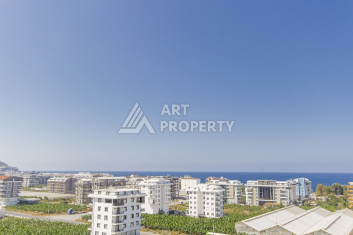 Просторная квартира 1+1 с видом на море в Махмутларе, 70 кв.м. - Ракурс 12