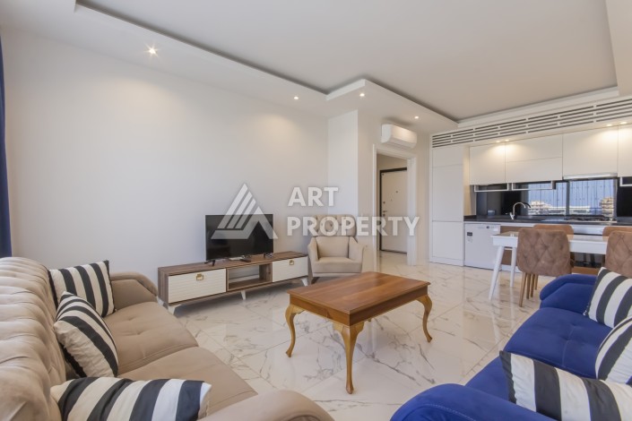 Просторная квартира 1+1 с видом на море в Махмутларе, 70 кв.м. - Ракурс 16