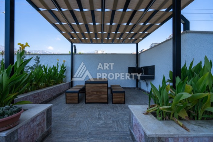 Квартиры 1+1 в люкс-резиденции, 650 м до моря в Махмутларе - Ракурс 4