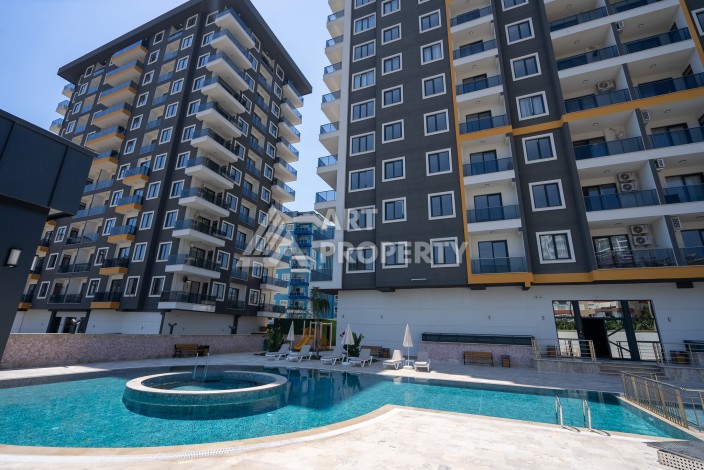 Квартиры 1+1 в люкс-резиденции, 650 м до моря в Махмутларе - Ракурс 16