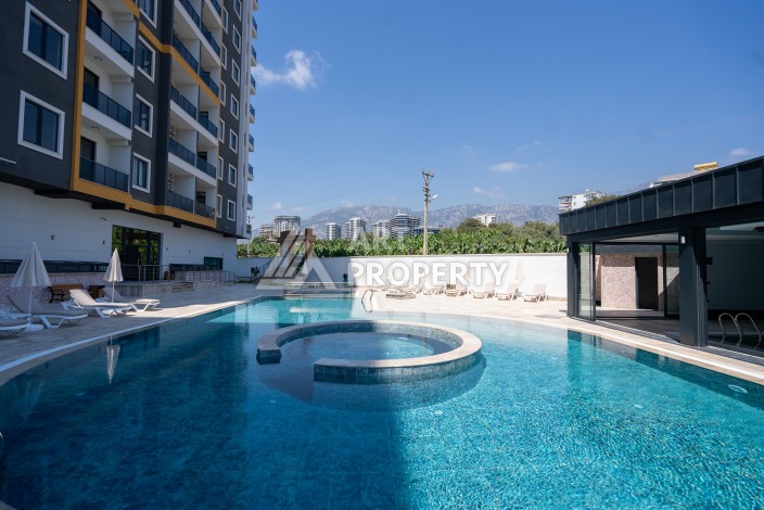 Квартиры 1+1 в люкс-резиденции, 650 м до моря в Махмутларе - Ракурс 17