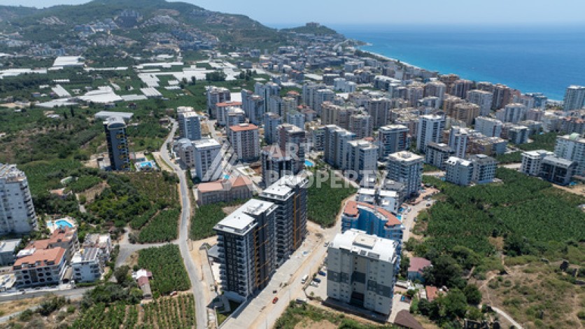 Квартиры 1+1 в люкс-резиденции, 650 м до моря в Махмутларе - Ракурс 20