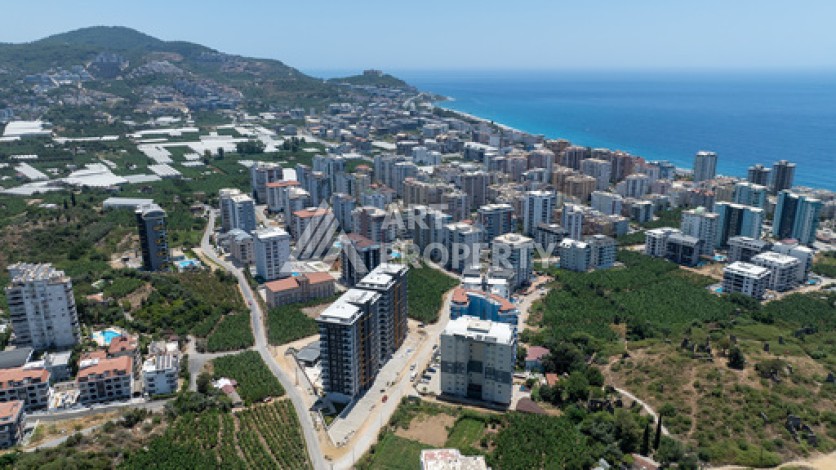 Квартиры 1+1 в люкс-резиденции, 650 м до моря в Махмутларе - Ракурс 21