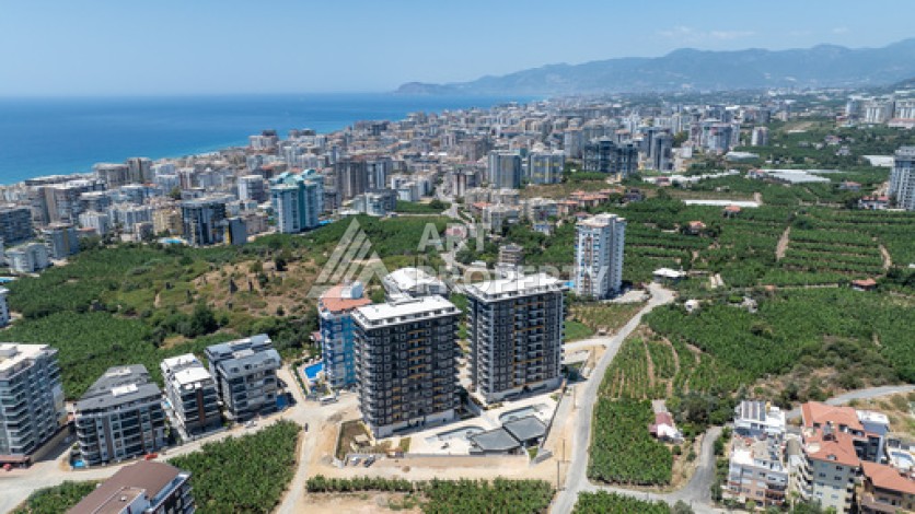 Квартиры 1+1 в люкс-резиденции, 650 м до моря в Махмутларе - Ракурс 23