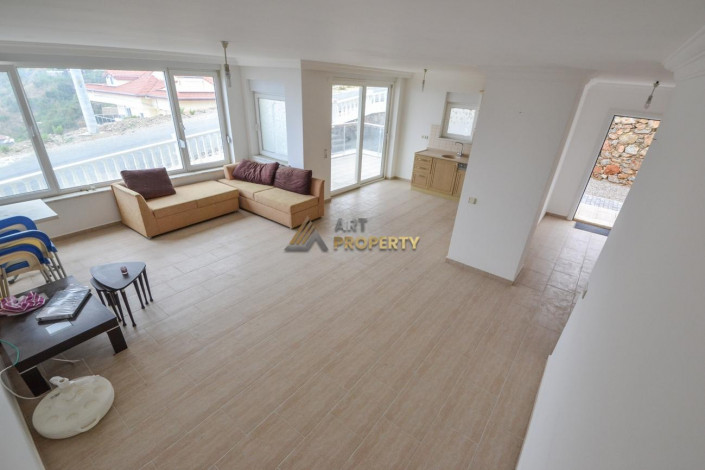 Квартира 2+1 с выходом на терассу и видом на море в районе Каргыджак, 95 м2 - Ракурс 14