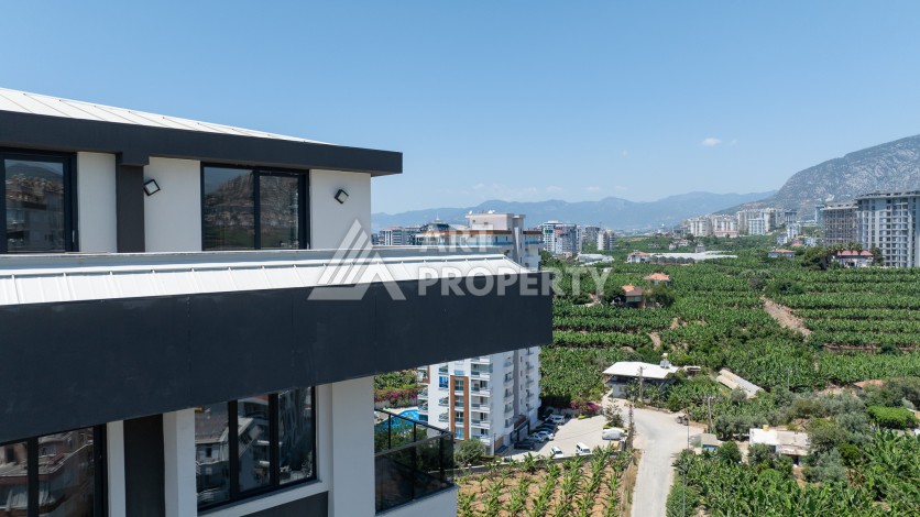 Квартиры 1+1 в люкс-резиденции, 650 м до моря в Махмутларе - Ракурс 71