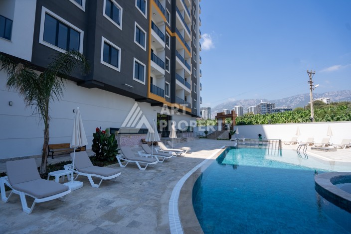 Квартиры 1+1 в люкс-резиденции, 650 м до моря в Махмутларе - Ракурс 83