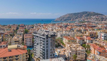 Квартира 1+1 с видом на море и крепость в центре Алании, 48 кв.м. - Ракурс 1