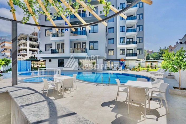 Квартира 1+1 с видом на море и крепость в центре Алании, 48 кв.м. - Ракурс 2