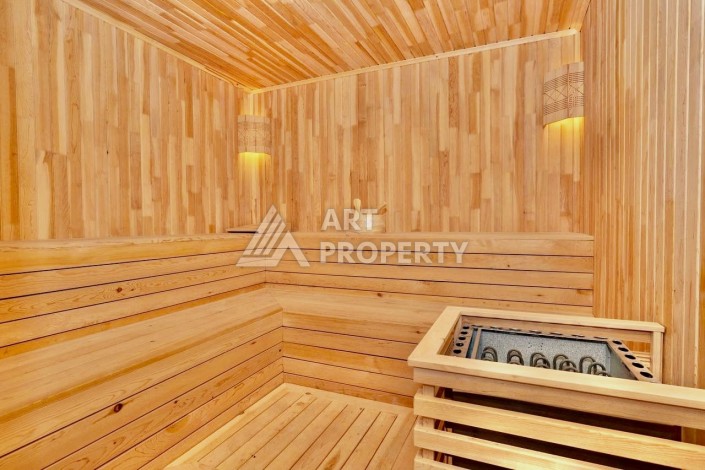 Квартира 1+1 с видом на море и крепость в центре Алании, 48 кв.м. - Ракурс 3