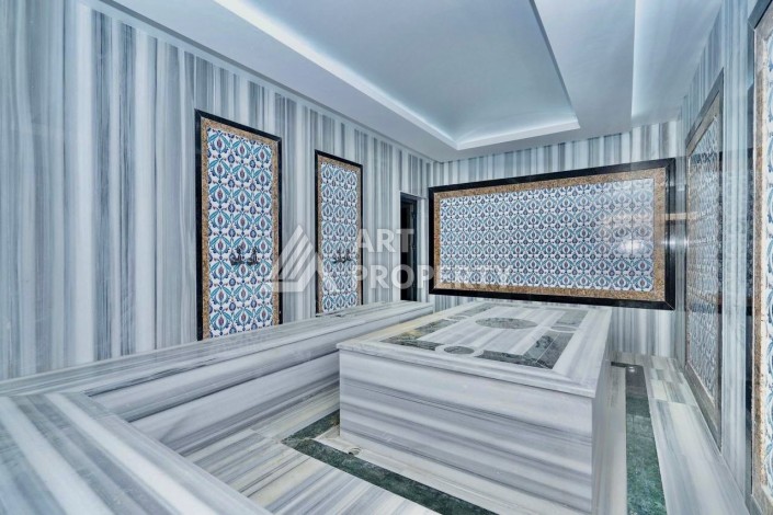 Квартира 1+1 с видом на море и крепость в центре Алании, 48 кв.м. - Ракурс 6