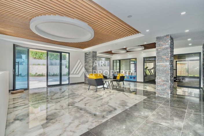 Квартира 1+1 с видом на море и крепость в центре Алании, 48 кв.м. - Ракурс 8