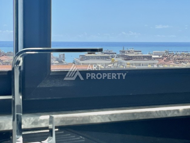 Квартира 1+1 с видом на море и крепость в центре Алании, 48 кв.м. - Ракурс 22