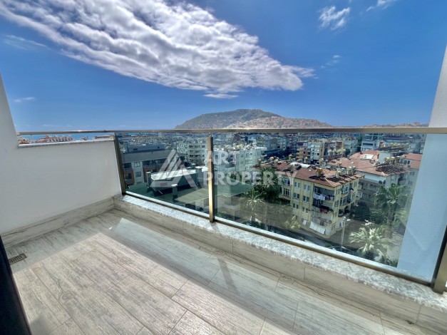 Квартира 1+1 с видом на море и крепость в центре Алании, 48 кв.м. - Ракурс 23