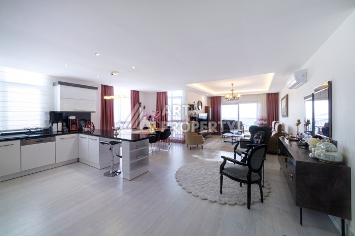 Меблированный пентхаус 3+1 с видом на море в Тосмуре, 201 кв.м. - Ракурс 6