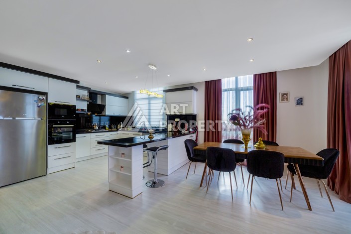 Меблированный пентхаус 3+1 с видом на море в Тосмуре, 201 кв.м. - Ракурс 8