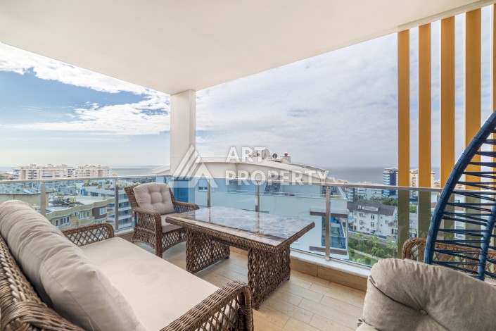 Меблированный пентхаус 3+1 с видом на море в Тосмуре, 201 кв.м. - Ракурс 29