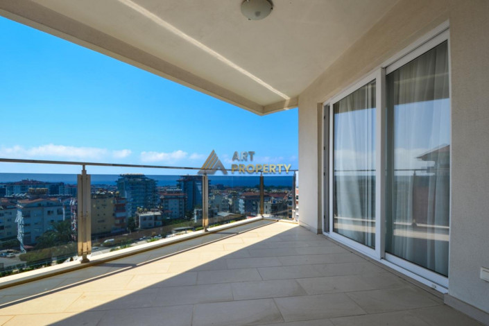 Полностью меблированная квартира с видом на море в районе Джикджили города Аланья, 95 м2 - Ракурс 2