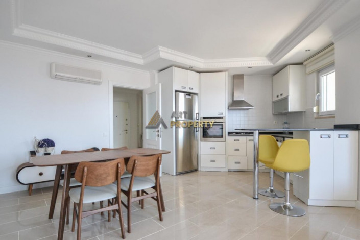 Полностью меблированная квартира с видом на море в районе Джикджили города Аланья, 95 м2 - Ракурс 4