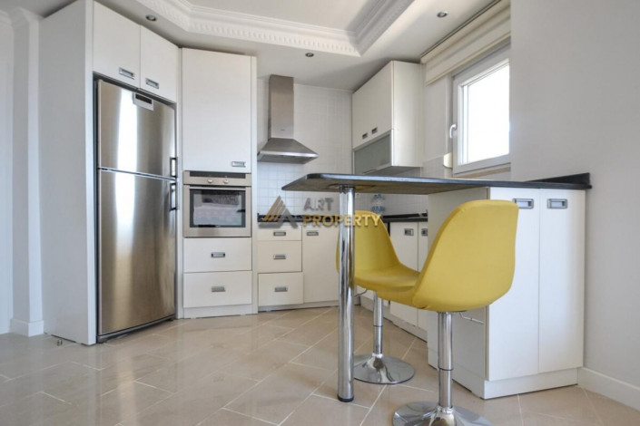 Полностью меблированная квартира с видом на море в районе Джикджили города Аланья, 95 м2 - Ракурс 5