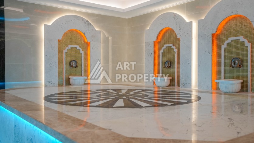 Квартира 1+1 в элитной резиденции, 55 кв.м. Газипаша,район Пазарджи - Ракурс 34