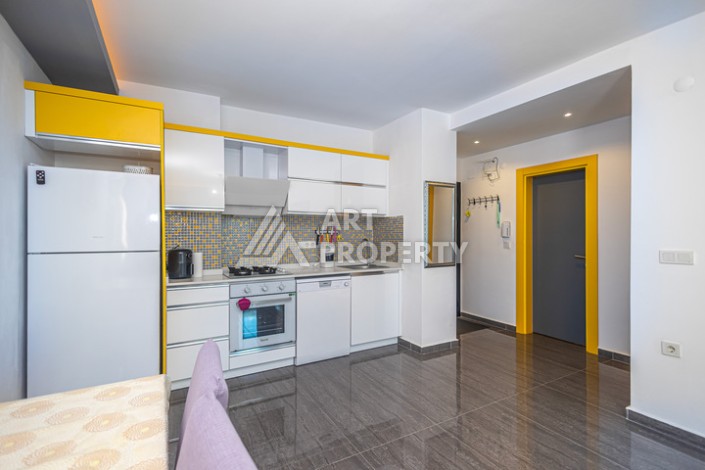 Стильная квартира 1+1 в Махмутларе в комплексе индивидуальным архитектурным дизайном в 250 метрах от моря - Ракурс 15