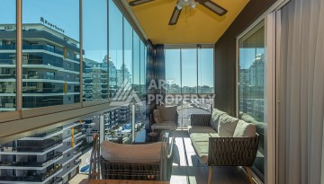 Стильная квартира 1+1 в Махмутларе в комплексе индивидуальным архитектурным дизайном в 250 метрах от моря - Ракурс 22