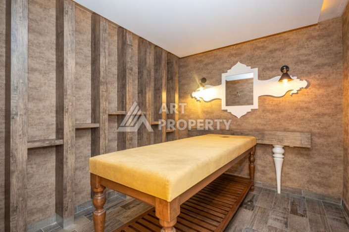 Стильная квартира 1+1 в Махмутларе в комплексе индивидуальным архитектурным дизайном в 250 метрах от моря - Ракурс 22