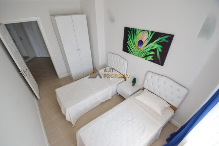 Полностью меблированная квартира с видом на море в районе Джикджили города Аланья, 95 м2 - Ракурс 10