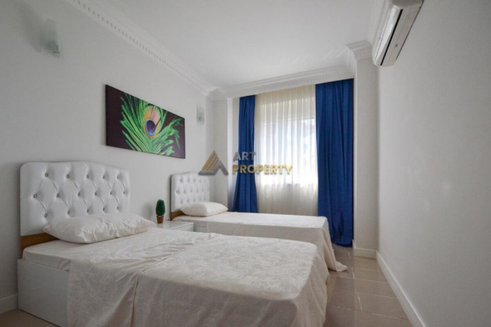 Полностью меблированная квартира с видом на море в районе Джикджили города Аланья, 95 м2 - Ракурс 11