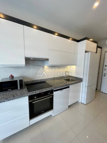 Меблированная квартира 1+1 в элитной резиденции в Каргыджаке, всего 100 м от моря - Ракурс 6