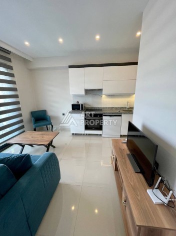 Меблированная квартира 1+1 в элитной резиденции в Каргыджаке, всего 100 м от моря - Ракурс 14