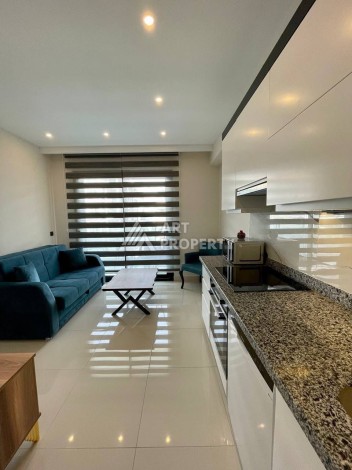 Меблированная квартира 1+1 в элитной резиденции в Каргыджаке, всего 100 м от моря - Ракурс 18