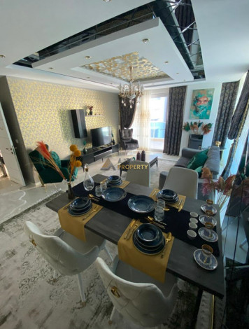 Трехкомнатная квартира на первой береговой линии, в районе Махмутлар, Алания, 120 м2 - Ракурс 14