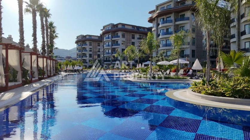 Доступная квартира 1+1 в элитном комплексе района Оба с лицензией на суточную аренду - Ракурс 0