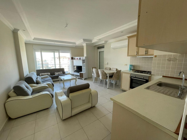 Меблированная квартира 2+1 с видом на горы и море в Махмутлар, 120 м2 - Ракурс 16