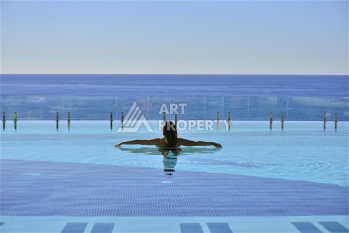 Квартира 1+1 с видом на море, 80 кв.м. Конаклы, Алания - Ракурс 0