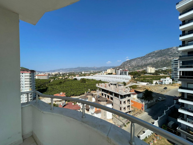 Меблированная квартира 2+1 с видом на горы и море в Махмутлар, 120 м2 - Ракурс 20