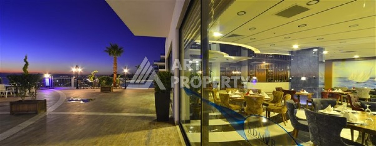 Квартира 1+1 с видом на море, 80 кв.м. Конаклы, Алания - Ракурс 12