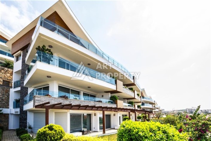 Квартира 1+1 с видом на море, 80 кв.м. Конаклы, Алания - Ракурс 13