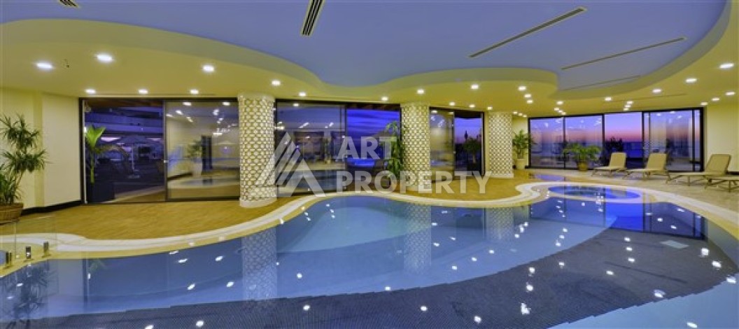 Квартира 1+1 с видом на море, 80 кв.м. Конаклы, Алания - Ракурс 16