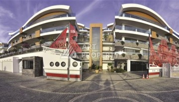 Квартира 1+1 с видом на море, 80 кв.м. Конаклы, Алания - Ракурс 18