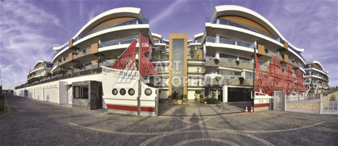 Квартира 1+1 с видом на море, 80 кв.м. Конаклы, Алания - Ракурс 17