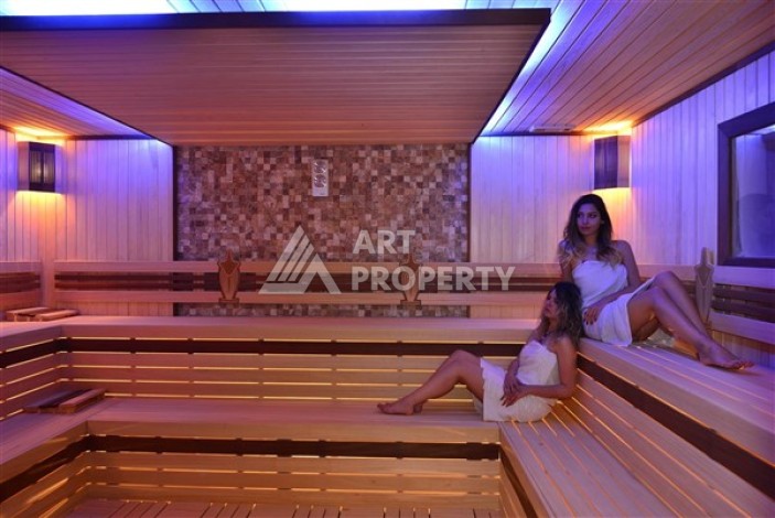 Квартира 1+1 с видом на море, 80 кв.м. Конаклы, Алания - Ракурс 34