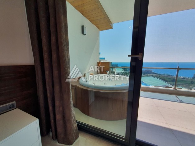 Квартира 1+1 с видом на море, 80 кв.м. Конаклы, Алания - Ракурс 40