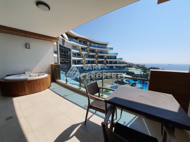 Квартира 1+1 с видом на море, 80 кв.м. Конаклы, Алания - Ракурс 41