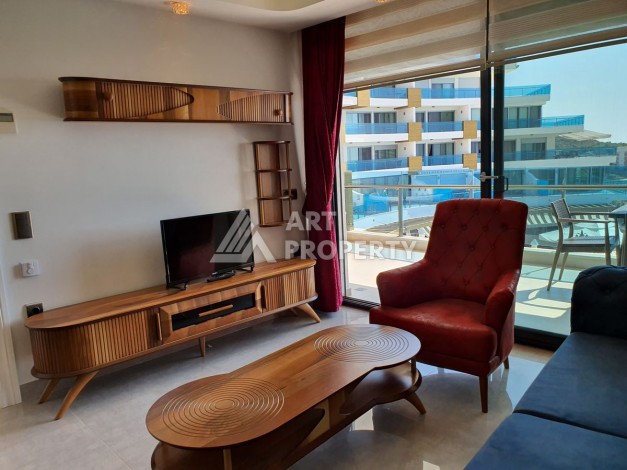 Квартира 1+1 с видом на море, 80 кв.м. Конаклы, Алания - Ракурс 43